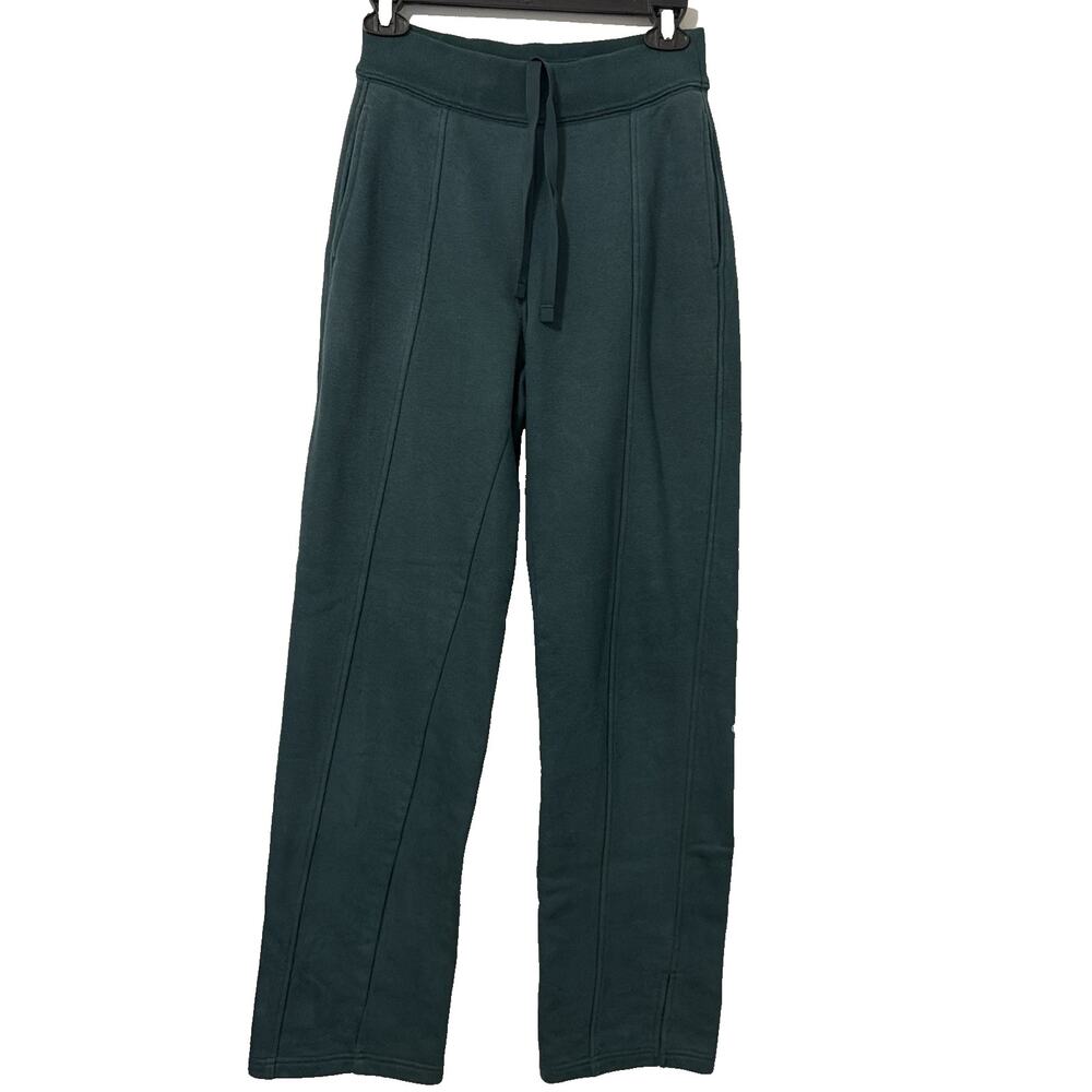 Alo Yoga High-Waist Free Time Straight Leg Sweatpants Wide Leg